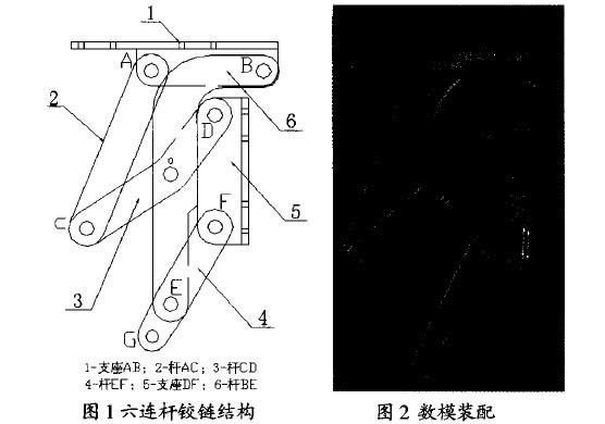 圖2數模裝配圖示